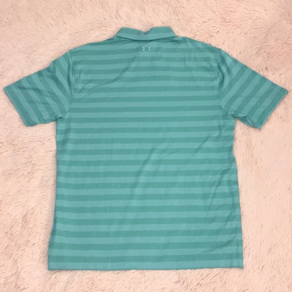 Under Armour ‘Loose Fit’ HeatGear Striped Polo. - Picture 3 of 8
